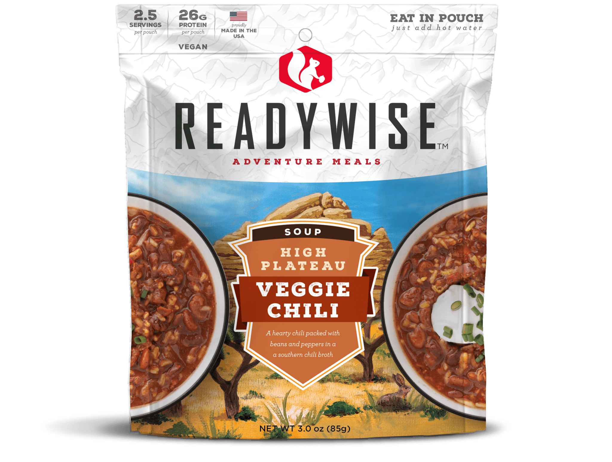 ReadyWise (formerly Wise Food Storage) High Plateau Veggie Chili Soup.
